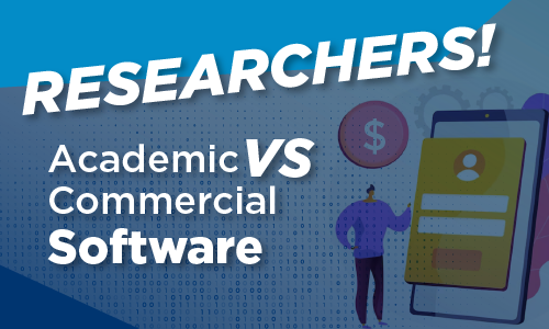 Researcher reviewing software